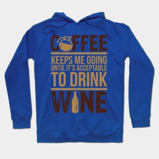 Coffee wine lover Hoodie